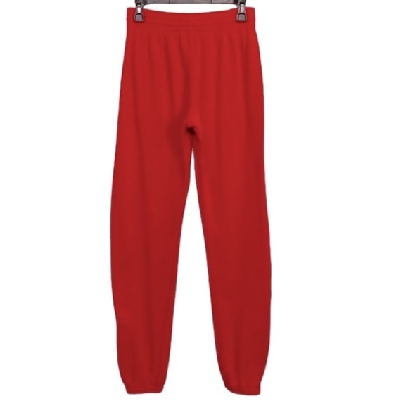 Re/Done Red Pockets High Rise Elastic Drawstring Waist Jogger Pants Size XS - Picture 2 of 8